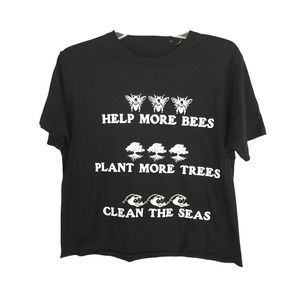 🐝 -NWT Help More Bees Plant Trees Clean Sea Shirt